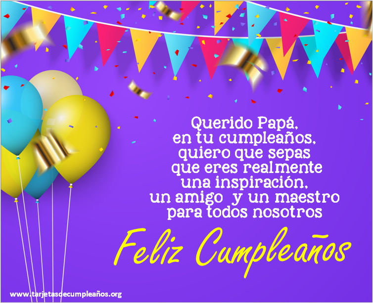 ▷ Tarjetas de Cumpleaños para Papá Imágenes con frases ? ?